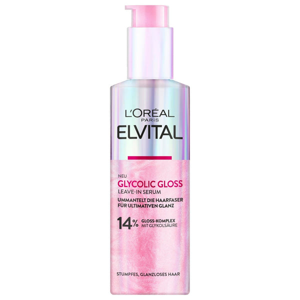 L'Oreal Paris Elvital Glycolic Gloss Hair Serum 150ml | Shine & Smoothness