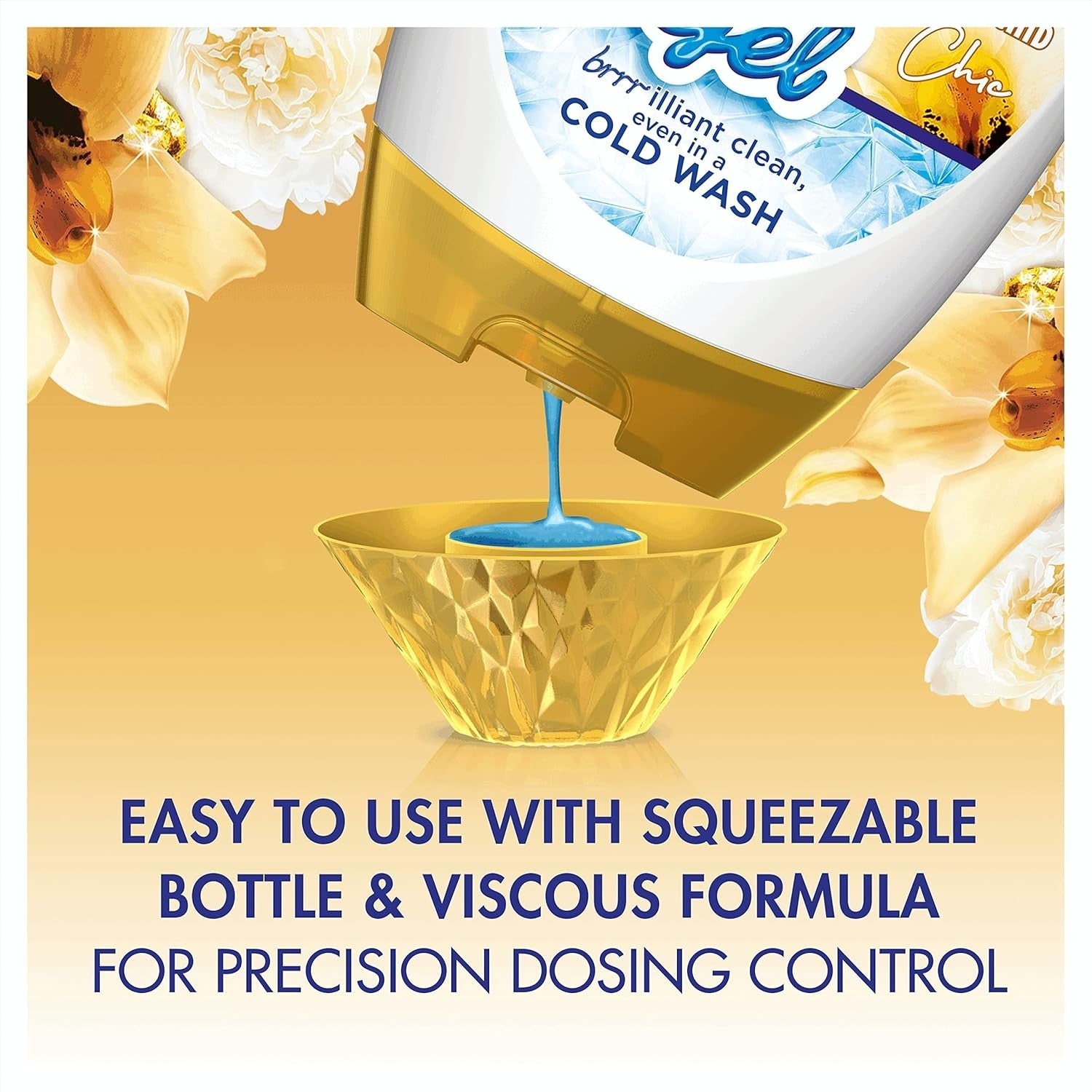 Bold Laundry Gel 6x840ml – 144 Washes, Gold Orchid, Lenor Freshness, Cold Wash by BOLD