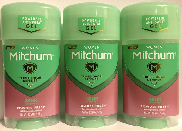 Mitchum Women Power Gel Deodorant 2.25oz Pack of 3 - Powder Fresh, All-Day