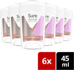 Sure Women Maximum Protection Confidence Cream Deodorant 45ml x6 by SURE
