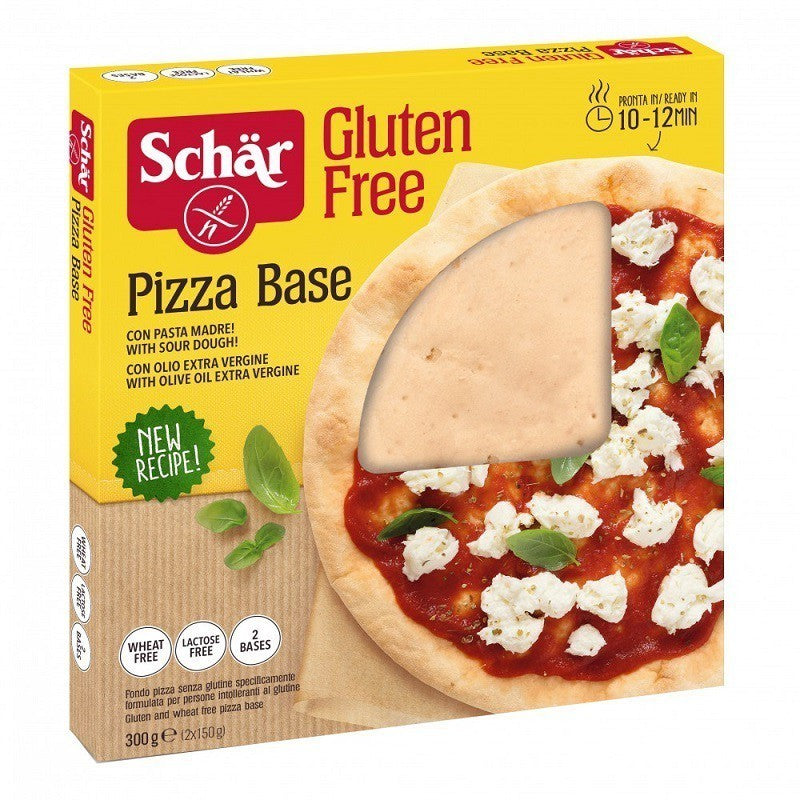 Schar Gluten Free Pizza Base – 2 Bases per Pack, Pack of 3 – Italian Style by Schar