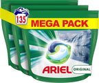Ariel All-in-1 Pods Laundry Detergent 135 Washes | Original Fresh Cleaning by Ariel