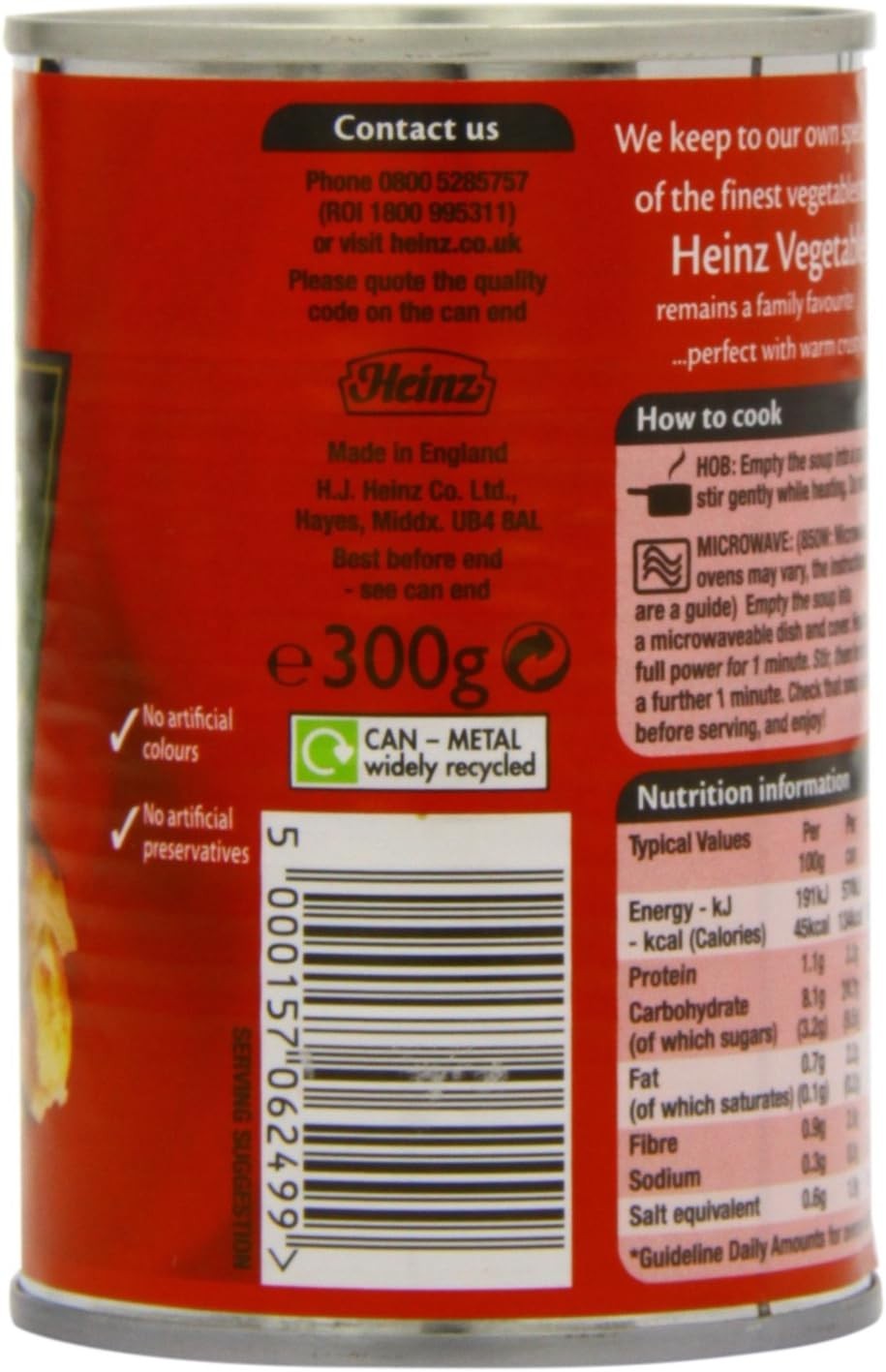 Heinz Vegetable Soup 400g Can | Classic Recipe | Ready to Heat | Pack of 12 by Heinz