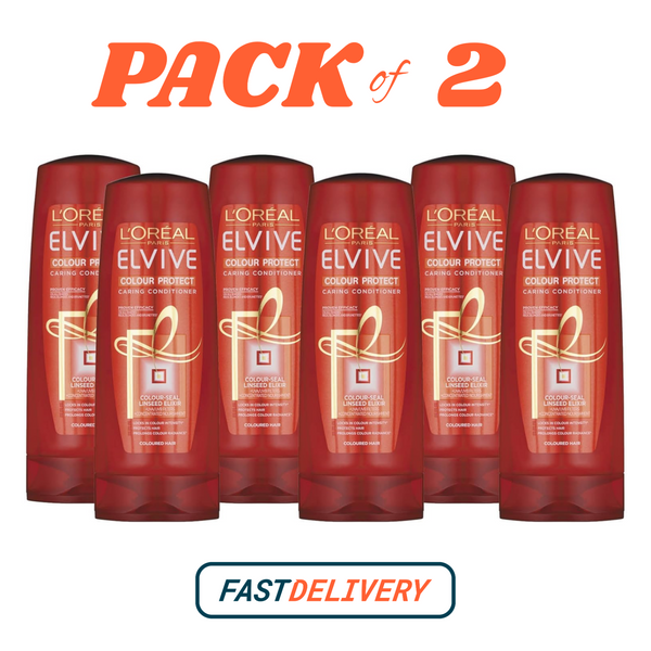 L'Oreal Elvive Colour Protect Conditioner 250ml x6 Shine & Nourishment
