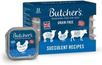 Butcher's Grain Free Hypoallergenic Adult Dog Food Lamb Chicken Beef Trays 150g by Butcher 's