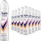 Sure Nonstop Energise Deodorant Spray Women 250ml Pack of 12 72H Protection by SURE