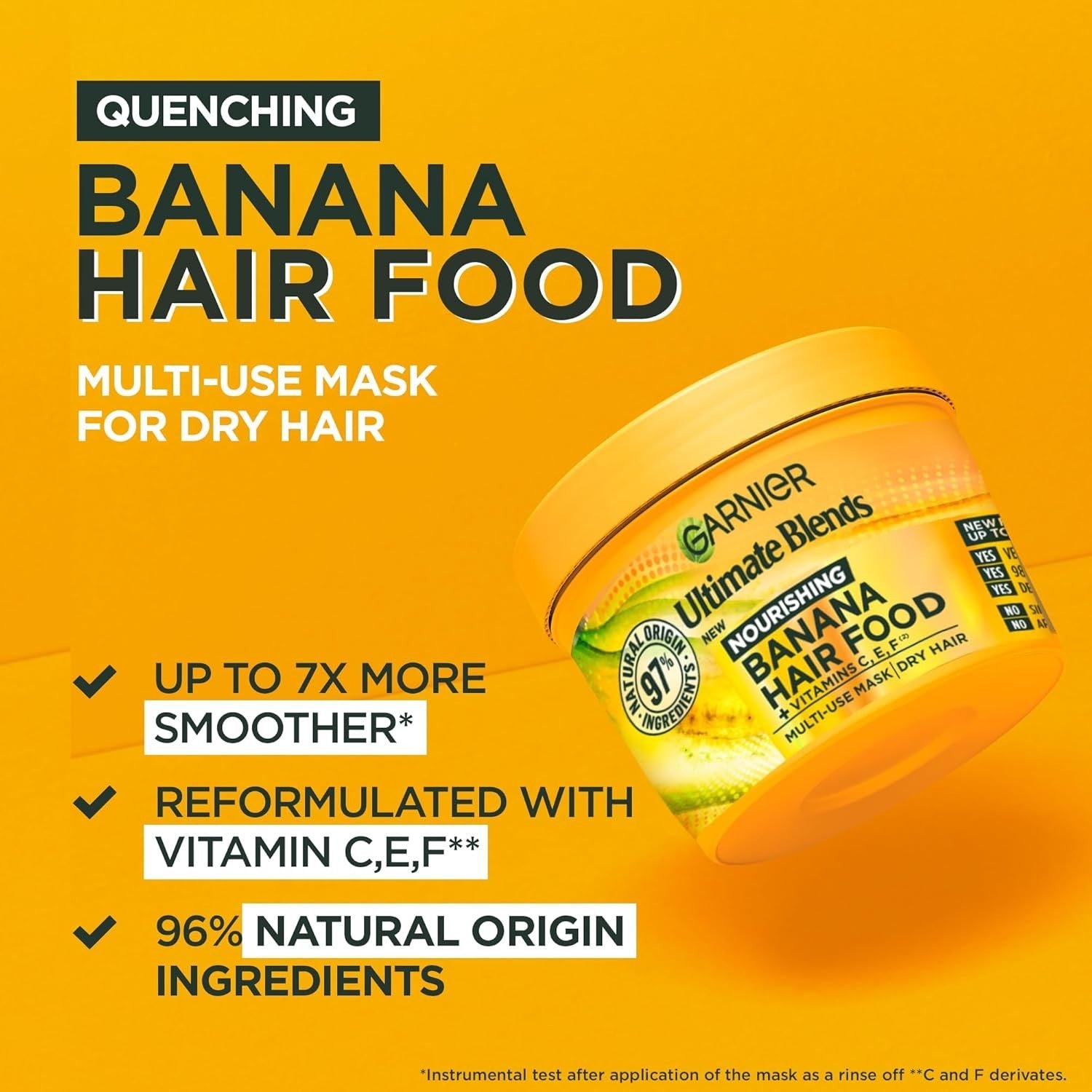 Garnier Banana Hair Food Set | Shampoo Conditioner Mask for Dry Damaged Hair by Garnier