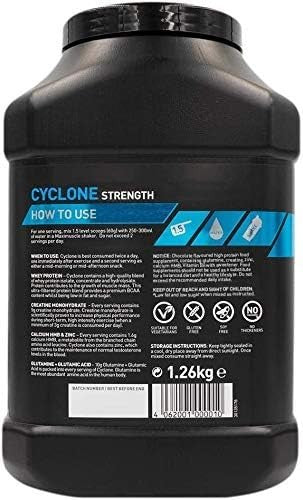MaxiNutrition Cyclone Protein Powder 1.26kg Chocolate Flavour + Free Shaker by Maximuscle