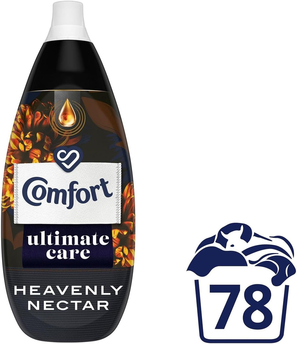 Comfort Ultimate Care Fabric Conditioner 1.18L Heavenly Nectar 78 Wash Pack 2/4 by Comfort