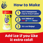 Lift Instant Lemon Tea Powder, Caffeine-Free, 6 Jars x 165g, Hot or Iced by Lift