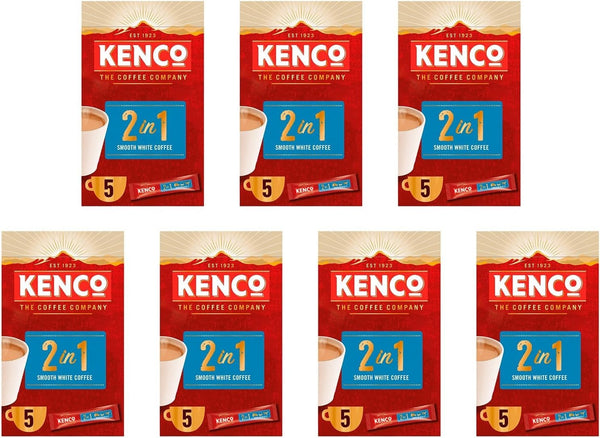Kenco 2in1 Instant Coffee Sachets 5x14g Pack of 7 | 35 Sachets 490g UK Seller
