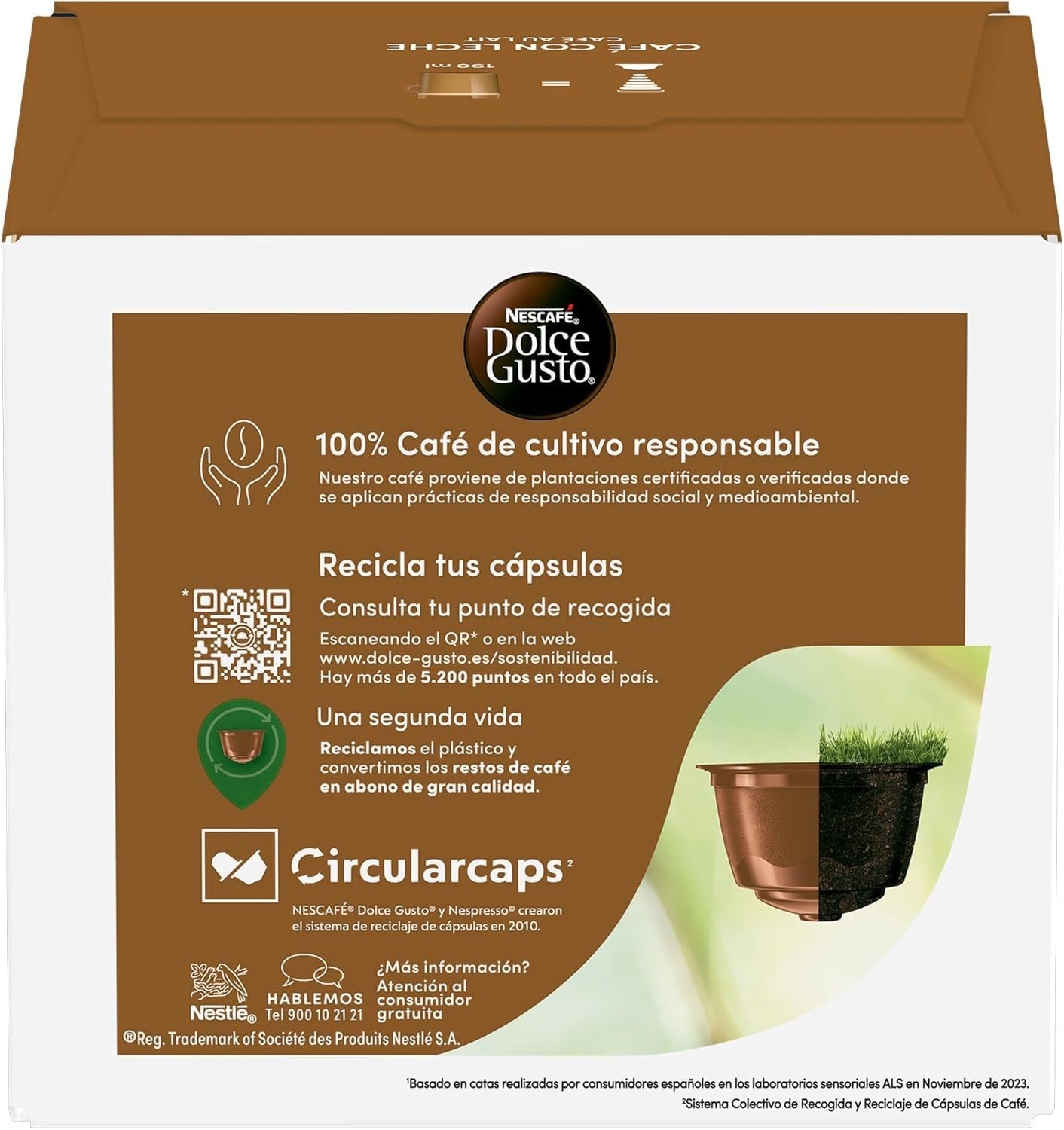 NESCAFÉ Dolce Gusto Café au Lait Coffee Pods 30 Capsules Medium Roast UK by NESCAFÉ