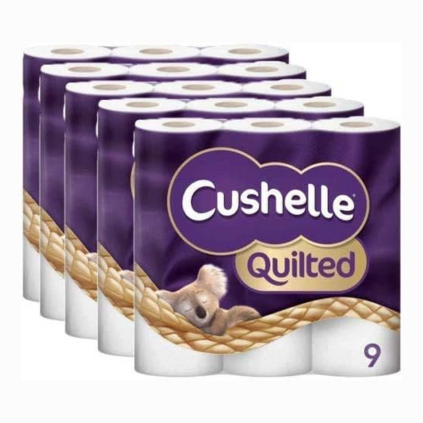 Cushelle Quilted Toilet Roll Soft 2 Ply 63 Rolls Bulk Pack