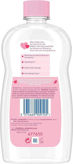 Johnson's Baby Oil 500ml x6 | Fragrance-Free Moisturising Oil for Baby Skin by JOHNSON'S