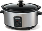 Morphy Richards 3.5L Slow Cooker Brushed Steel 48709 | Compact Family Pot by Morphy Richards