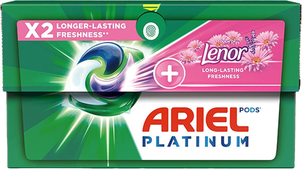 Ariel Platinum Washing Pods Lenor 34 Washes Detergent