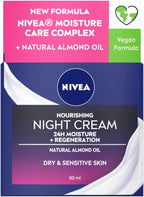 NIVEA Night Cream 50ml x3 | Rich Regenerating Face Moisturiser for Dry Skin by NIVEA
