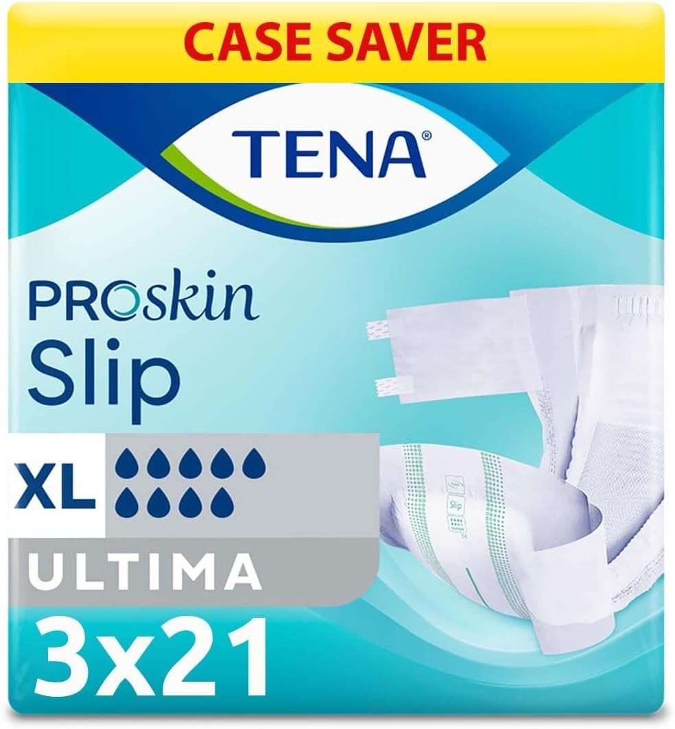 TENA ProSkin Slip Ultima Incontinence Pants XL | 63 Count (3x21) Disposable by Tena
