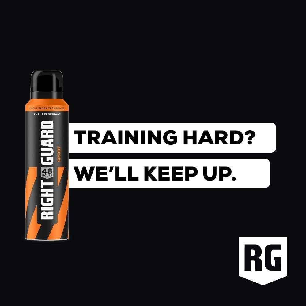 Right Guard Men’s Deodorant Total Defence 5 Sport Anti-Perspirant 150ml 6 Pack by Right Guard