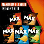 Walkers Max Paprika Crisps 6x27g Pack of 12 | Vegetarian Potato Snack UK by Walkers