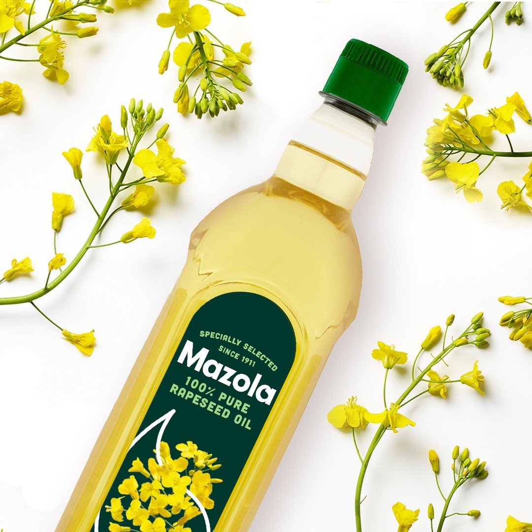 2 x 1L Mazola 100% Pure Corn Oil –Ideal for Drizzling, Roasting, Baking & Frying by Brightdale