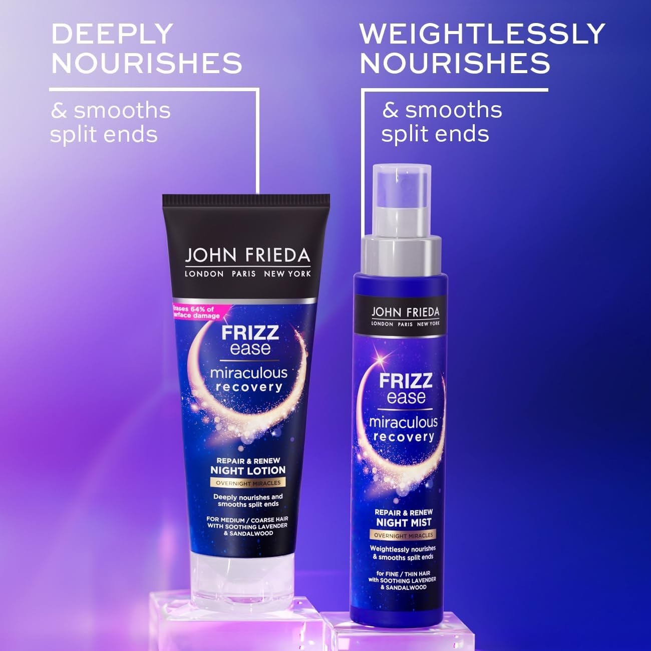 John Frieda Miraculous Repair & Renew Hair Mist 100ml | Frizz Control & Shine by JOHN FRIEDA