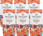 Taylors of Harrogate Brasilia Ground Coffee 227g x6 Bags Medium Roast by Taylors of Harrogate