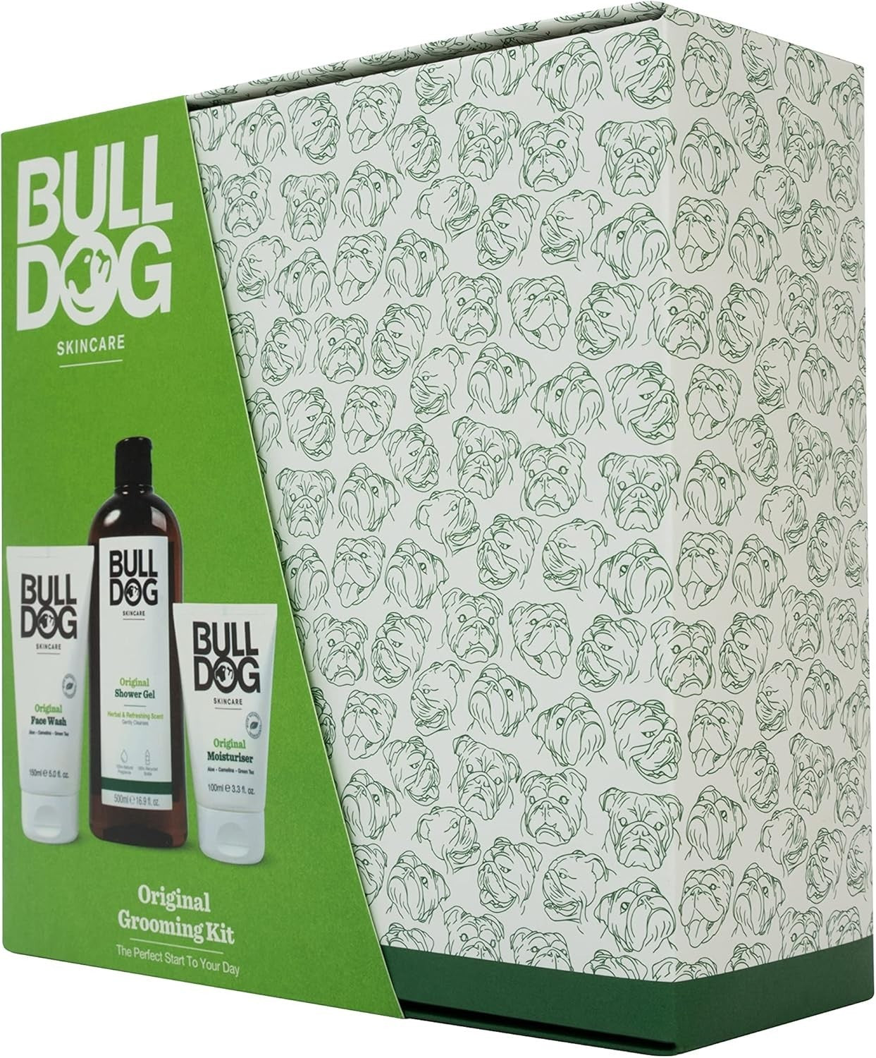 Bulldog Original Grooming Kit Men Gift Set Face Wash Moisturiser Shower Gel UK by BULLDOG