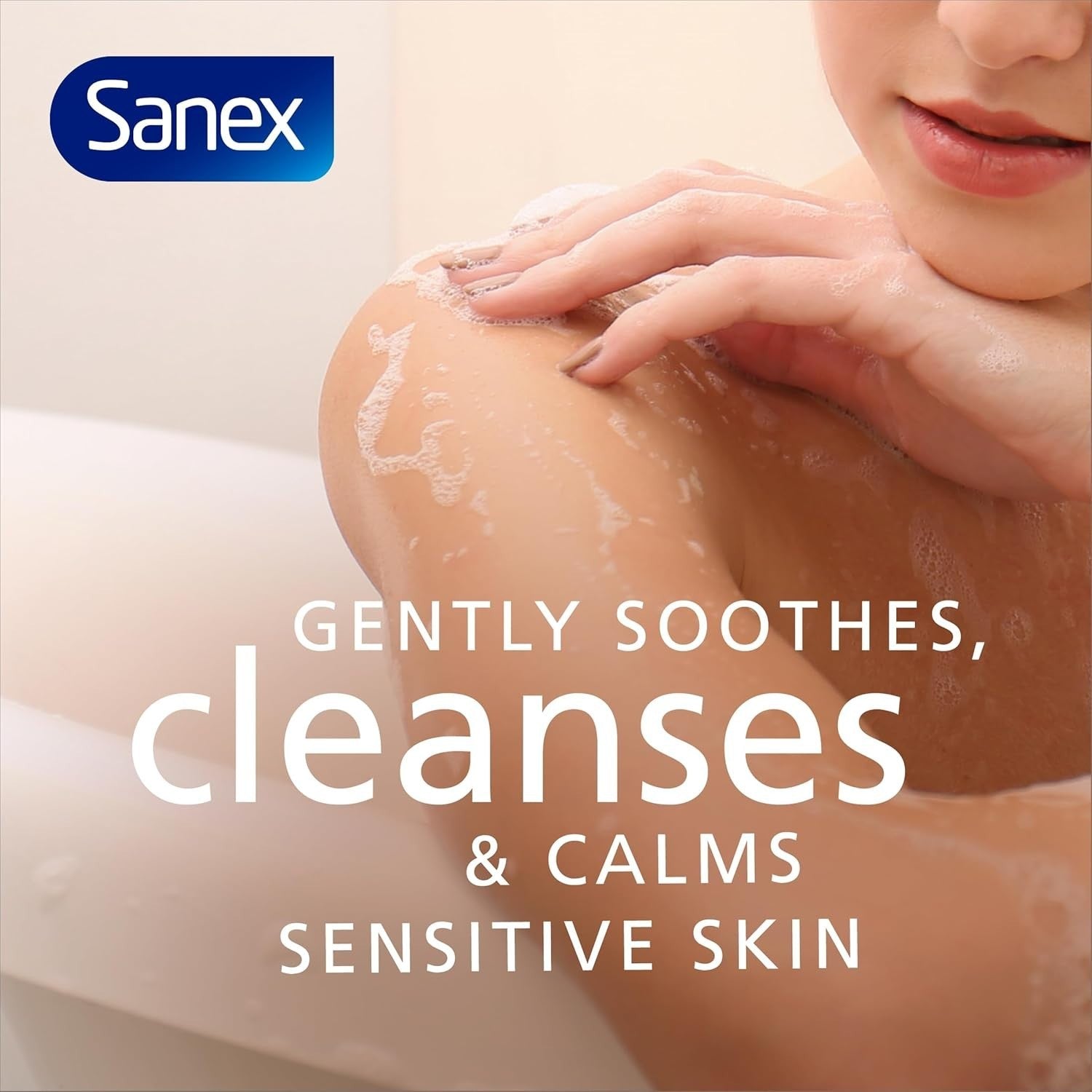 Sanex Expert Skin Health Soothing Bath Soak 450ml x6 | Sensitive Skin Foam by Sanex
