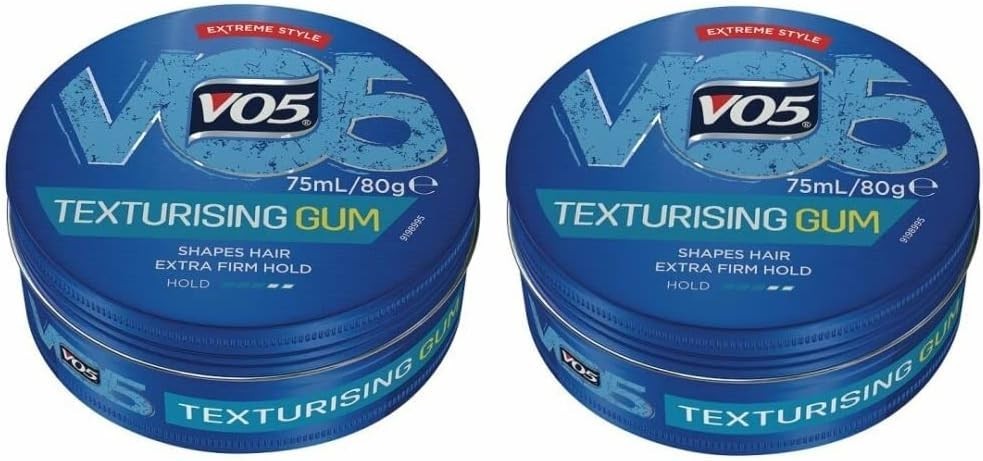 2X Alberto VO5 Extreme Style Texturising Gum 75ml | Firm Hold Hair Styling Gel by V05