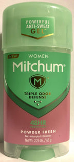 Mitchum Women Power Gel Deodorant 2.25oz Pack of 3 - Powder Fresh, All-Day by Mitchum