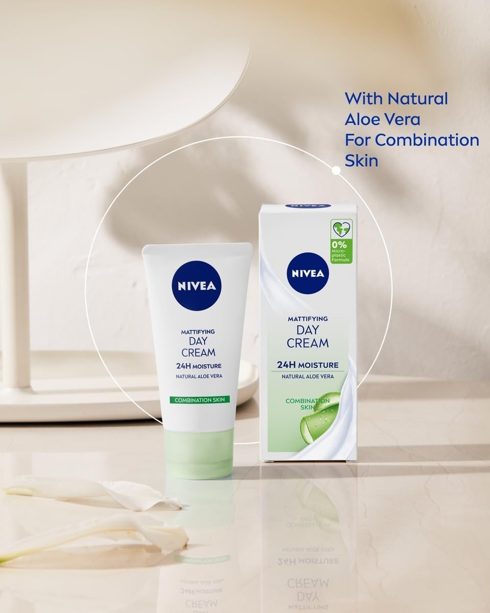 NIVEA Oil Free Moisturising Day Cream 50ml x3 | Oily & Combination Skin Care by NIVEA