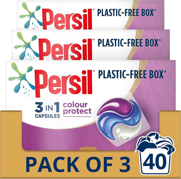 Persil 3in1 Colour Protect Laundry Capsules 120 Washes Fresh Scent Pack of 3