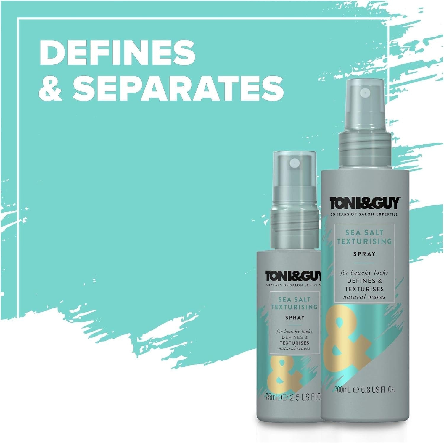 Toni & Guy Sea Salt Texture Spray 200ml Hair Spray for Natural Waves & Volume by TONI&GUY