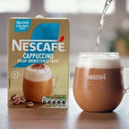 NESCAFÉ Decaf Cappuccino Unsweetened Sachets 7x8 Packs Total 56 Coffee Sachets by NESCAFÉ