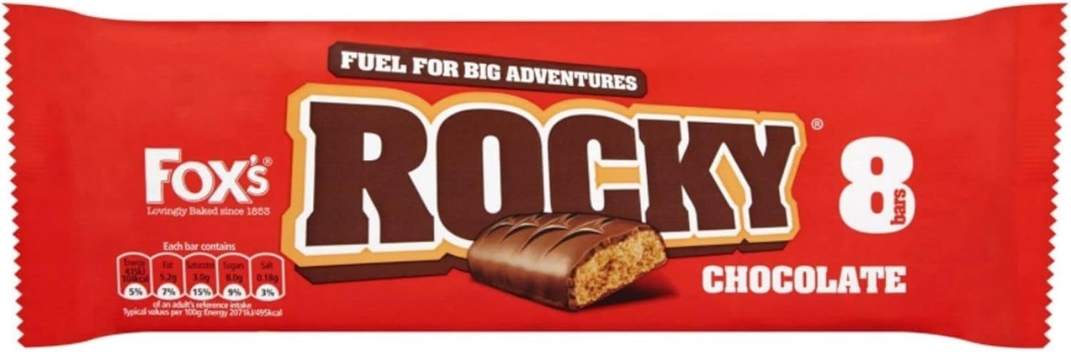 Fox’s Rocky Chocolate & Caramel Biscuit Bars Bulk Pack 48 Bars Snack Bundle by Fox's