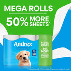 Andrex Complete Clean Mega Toilet Roll 36 XL Rolls Soft Strong Tissue Pack by Andrex