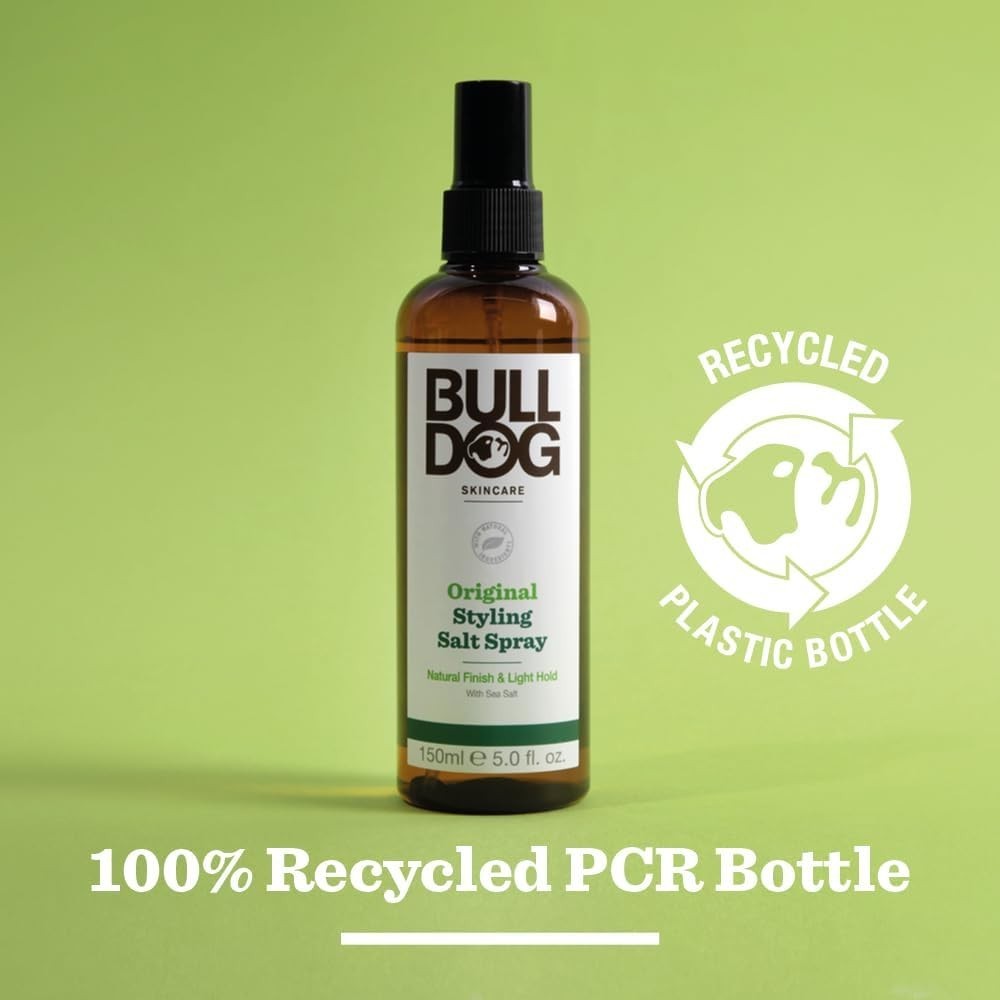 Bulldog Skincare Original Hair Styling Salt Spray 150ml – Natural Finish, Light by Bulldog