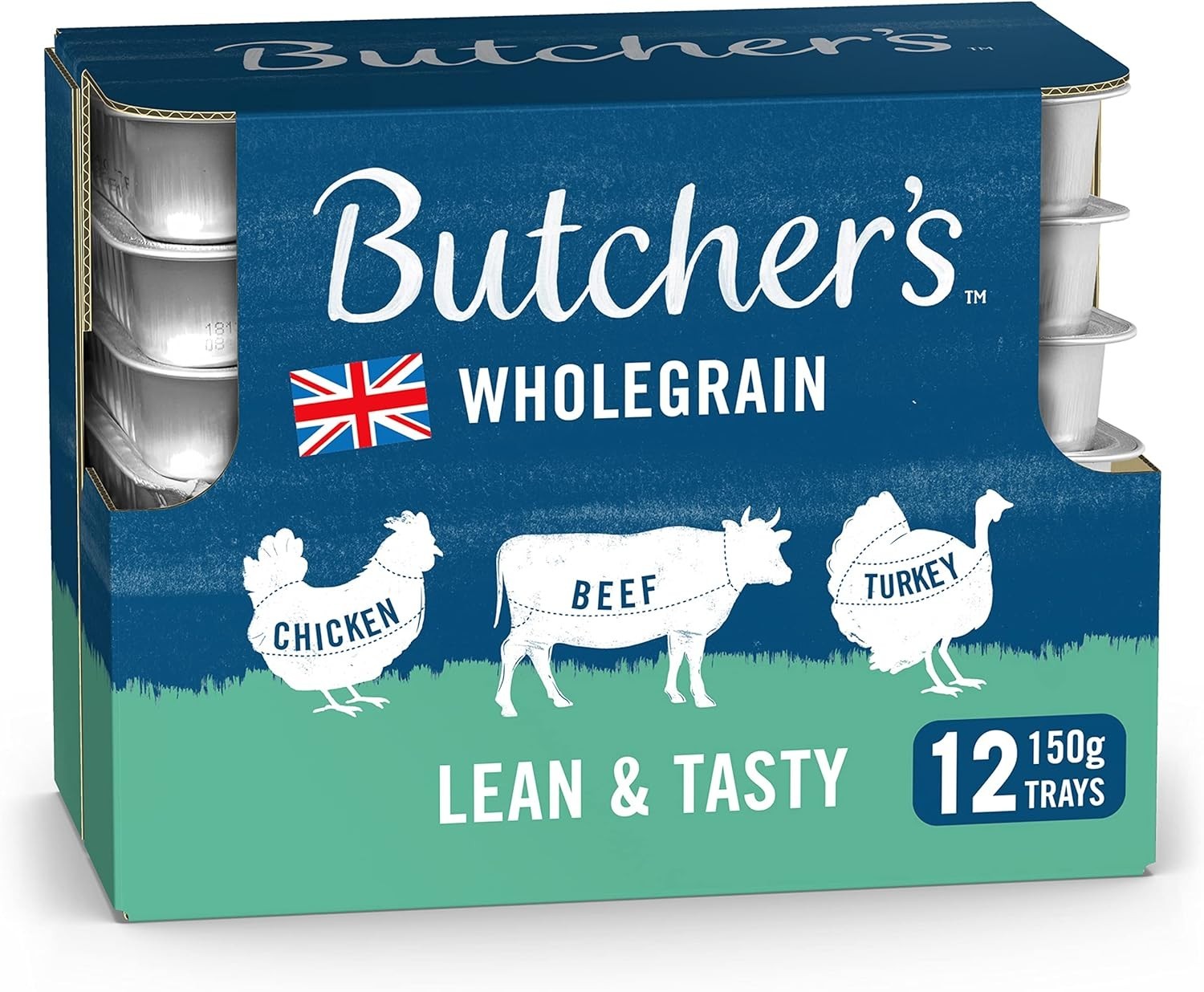 Butcher's Lean & Tasty Wet Dog Food Trays Meaty Variety 150g –Healthy Grain Free by Z Store