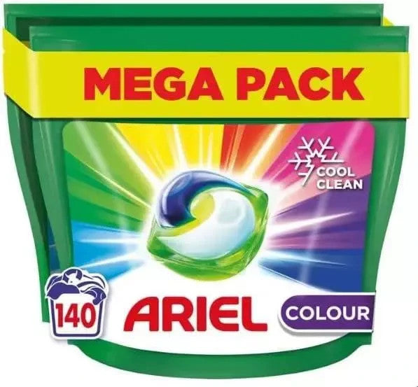 Ariel All-in-1 Colour Pods 140 Wash | Laundry Detergent Capsules Colour Care by Ariel