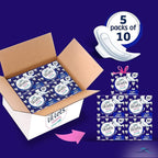 Lil-Lets Teens Night Pads with Wings 5x10 Fragrance Free Sanitary Towels by Lil-Lets