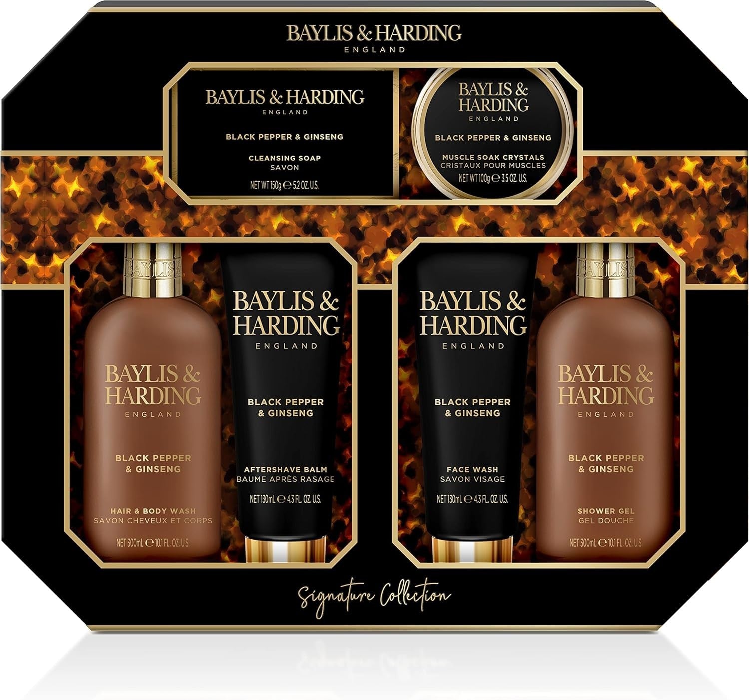 Baylis & Harding Men’s Black Pepper & Ginseng Grooming Gift Set | Vegan Friendly by Baylis & Harding