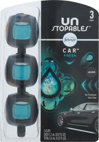 Febreze Car Air Freshener Vent Clip Unstoppables Fresh Scent 0.07oz 3 Pack by Febreze