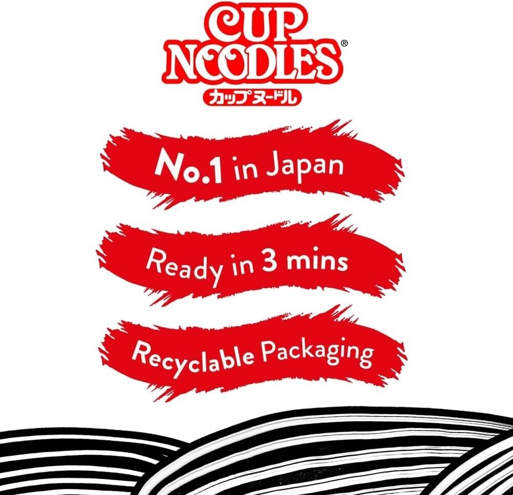 NISSIN Cup Noodles Hot Chilli Flavour 85g Pot (Pack of 7) | Instant Spicy Noodle by Nissin