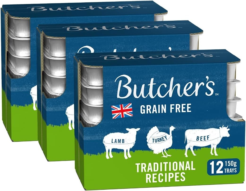 Butcher's Wet Dog Food Trays Grain Free Traditional Recipes 150g – Healthy Meals by Z Store