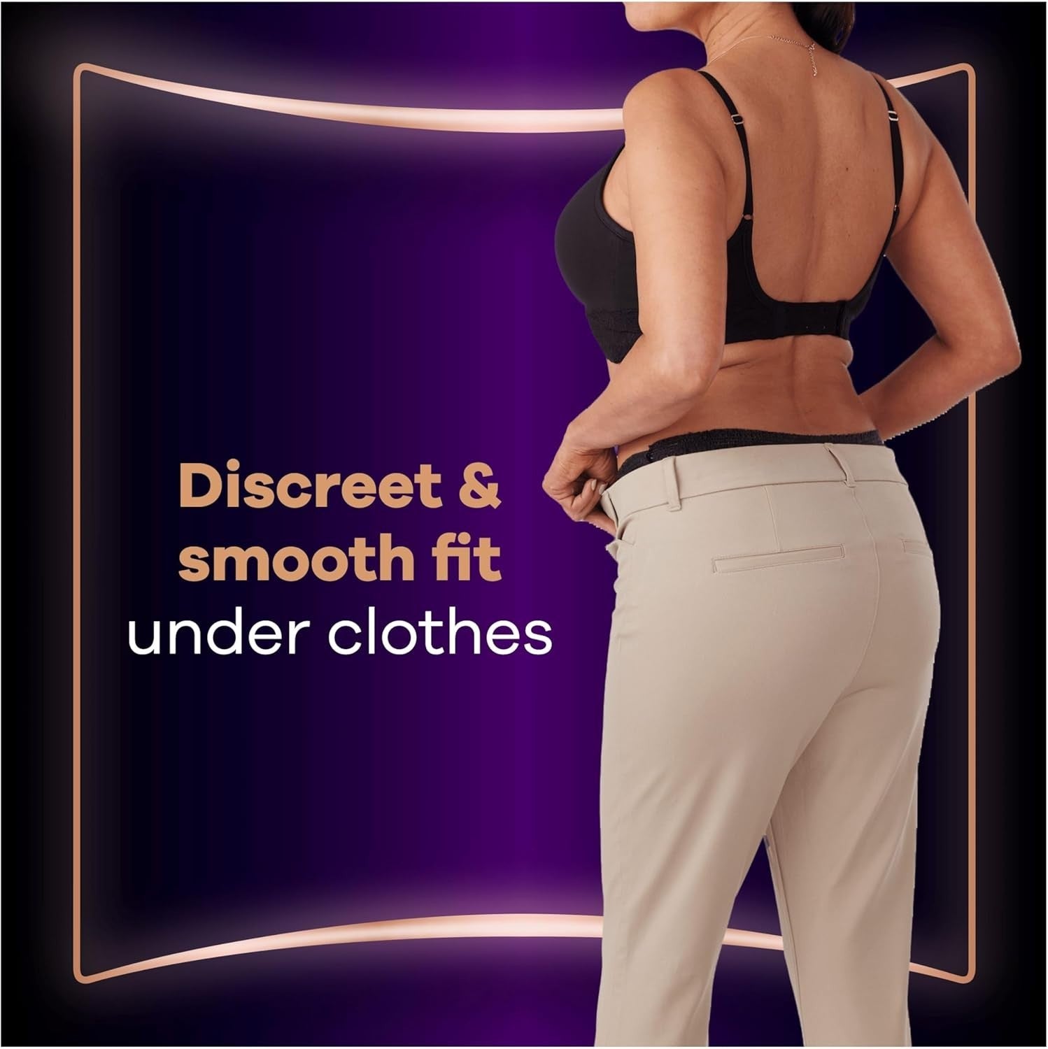 Always Discreet Incontinence Pants Black 8 Pack Odor Control by Always Discreet