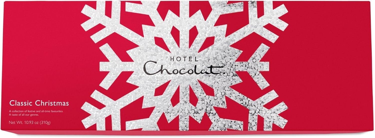 Hotel Chocolat Classic Christmas Sleekster 28 Luxury Chocolates Gift Box 320g by Hotel Chocolat
