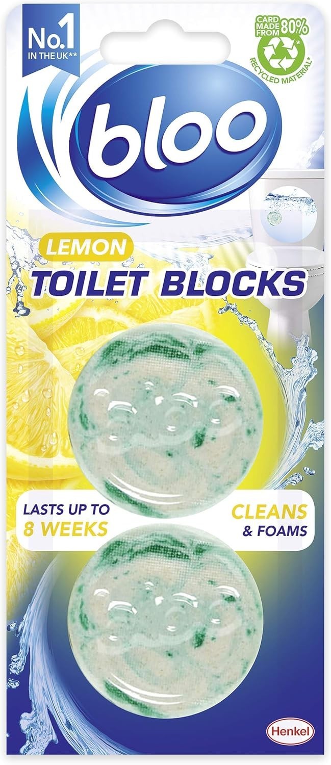 Bloo In Cistern Twin Blocks Citrus Zest Toilet Cleaner 10x2pk Foaming Fresh by Bloo