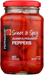 Peppadew Whole Piquante Peppers Sweet Hot 400g x2 Jar Pack Authentic Flavor by PEPPADEW