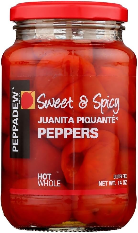 Peppadew Whole Piquante Peppers Sweet Hot 400g x2 Jar Pack Authentic Flavor by PEPPADEW